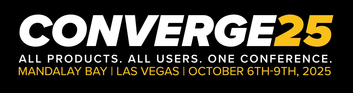 Converge 2025: All Products. All Users. One Conference. Mandalay Bay, Las Vegas